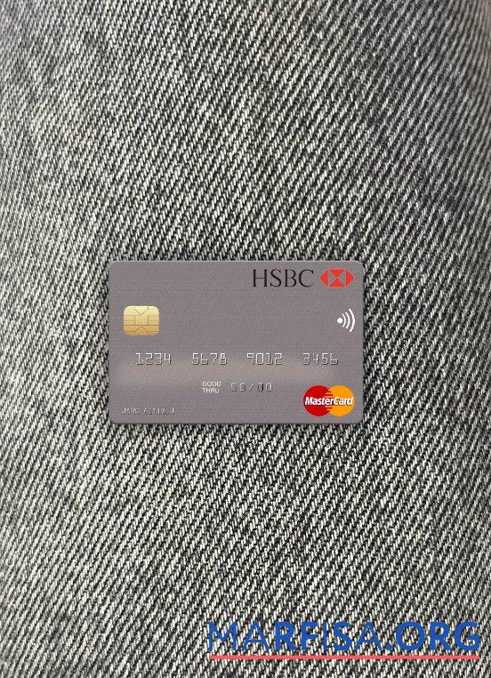 Realistic Egypt HSBC Bank mastercard photolook front download for verification